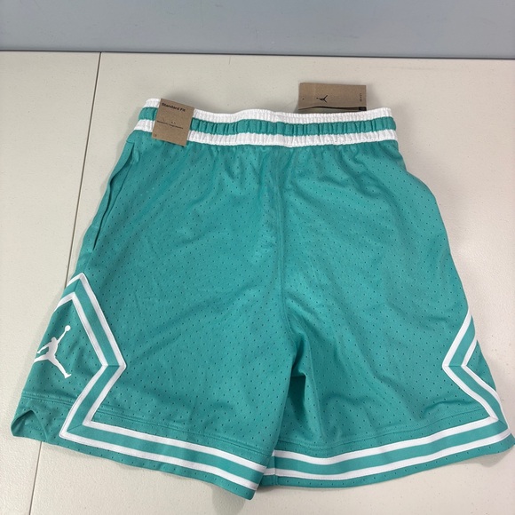 Air Jordan Dri-FIT Mesh Diamond Shorts Teal White HF9910 392 Men's Sz Small - Picture 3 of 5